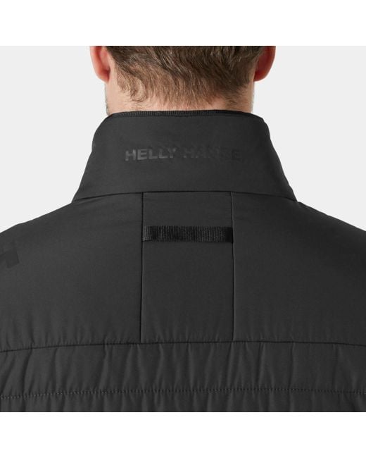 Helly Hansen Black Crew Insulator Sailing Jacket 2.0 for men