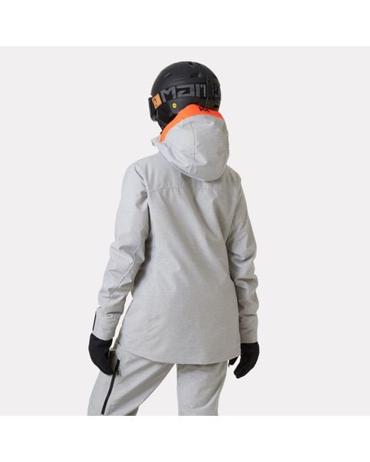 Helly Hansen Gray Powderqueen 3.0 Durable Ski Jacket