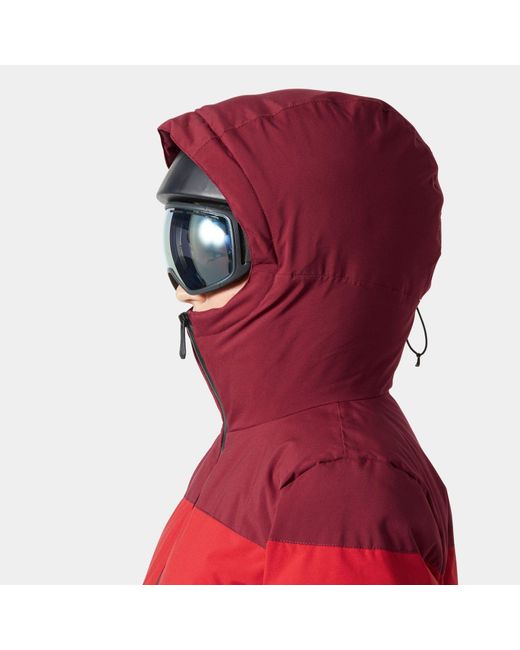 Helly Hansen Nora Short Puffy Ski Jacket Red
