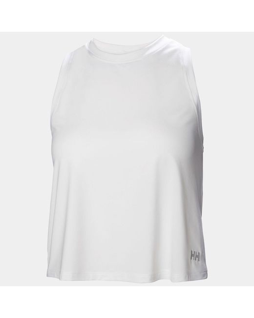 Helly Hansen White Ocean Cropped Tank Top