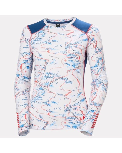 Lifa Active Crew Base Layer Mujer Helly Hansen de color Blue