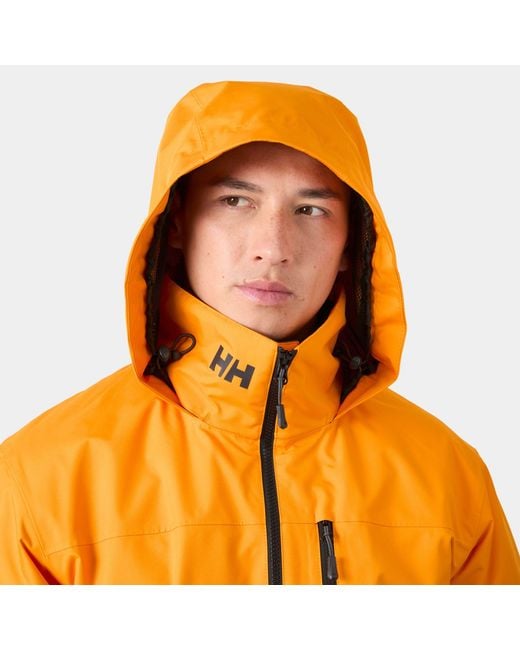 Helly Hansen Orange Crew Hooded Midlayer Jacket 2.0 for men