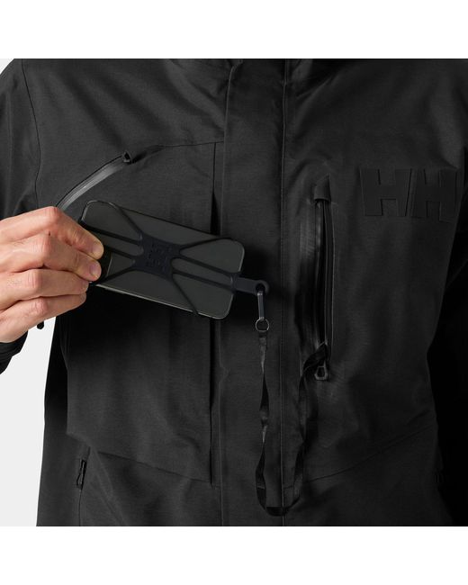 Helly Hansen Black Sogn Patrol Shell Jacket for men