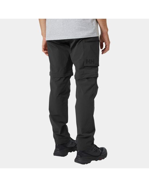 Helly Hansen Gray Brono Softshell Zip Off Trousers for men