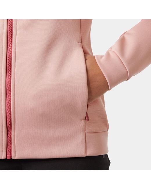 Crew Fleece Jacket Mujer Helly Hansen de color Pink