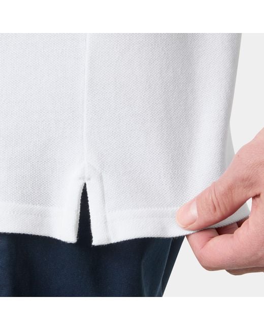 Helly Hansen White Crew Polo Pique for men