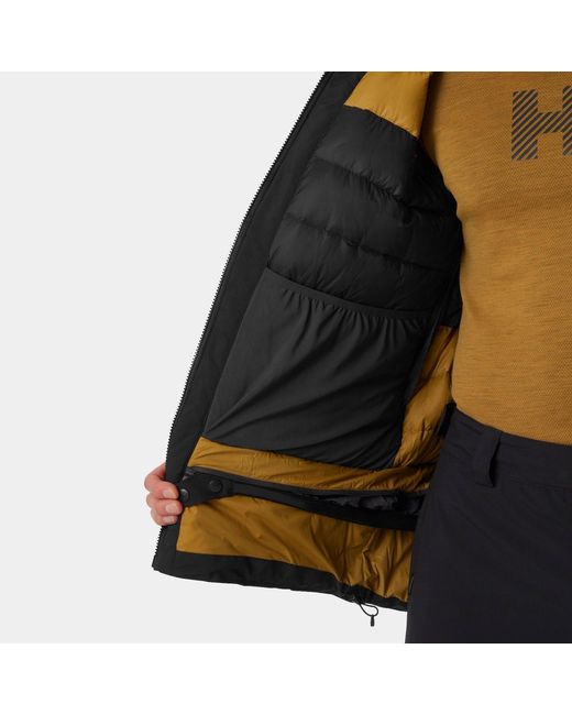 Helly Hansen Black Kvitfjell Infinity Down Ski Jacket for men