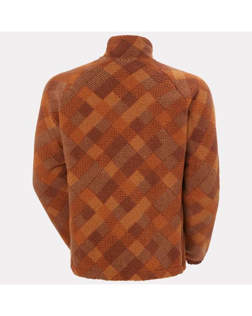Helly Hansen Brown Panorama Printed Pile Snap for men