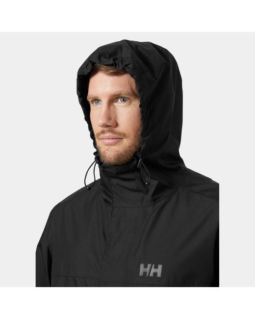 Helly Hansen Black Vancouver Rain Jacket for men