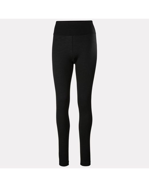 Helly Hansen Black Hh Merino Base Layer Pants