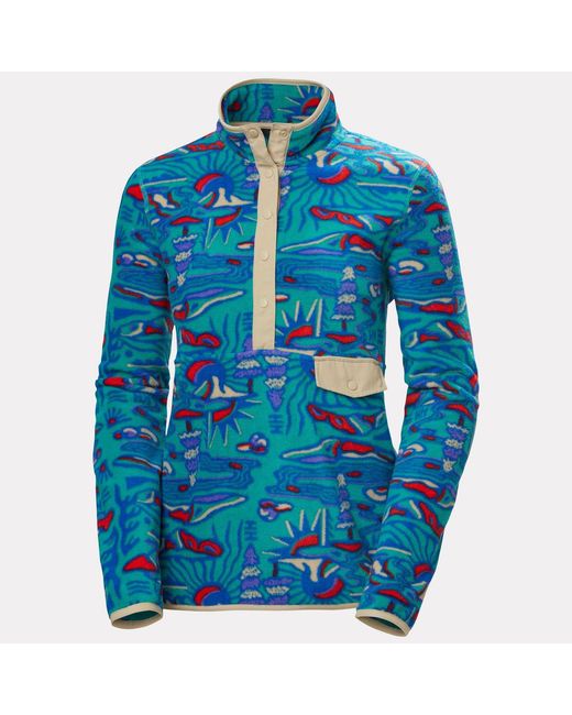 Helly Hansen Blue Maridalen Printed Fleece