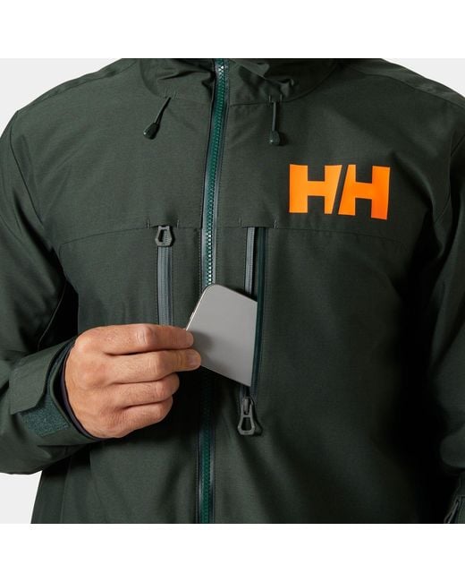 Helly Hansen Green Garibaldi 2.0 Waterproof Ski Jacket for men