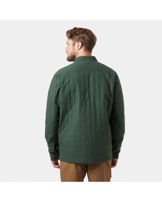 Helly Hansen Green Isfjord Insulated Shacket for men