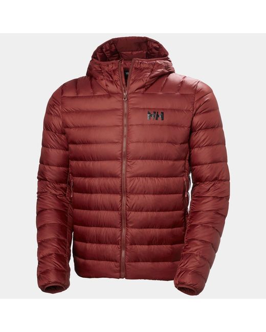 Helly Hansen Red Verglas Hooded Down Jacket 2.0 for men