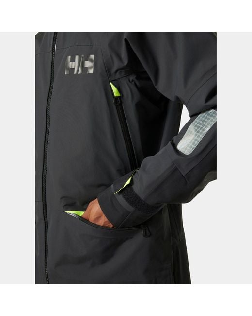 Helly Hansen Black Aegir Race Sailing Jacket 2.0 for men