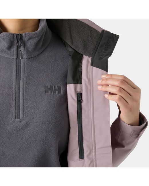 Helly Hansen Purple Crew Hooded Jacket 2.0