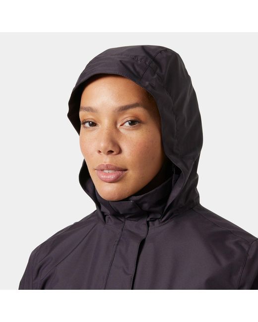 Helly Hansen Blue Aden Long Insulated Rain Coat