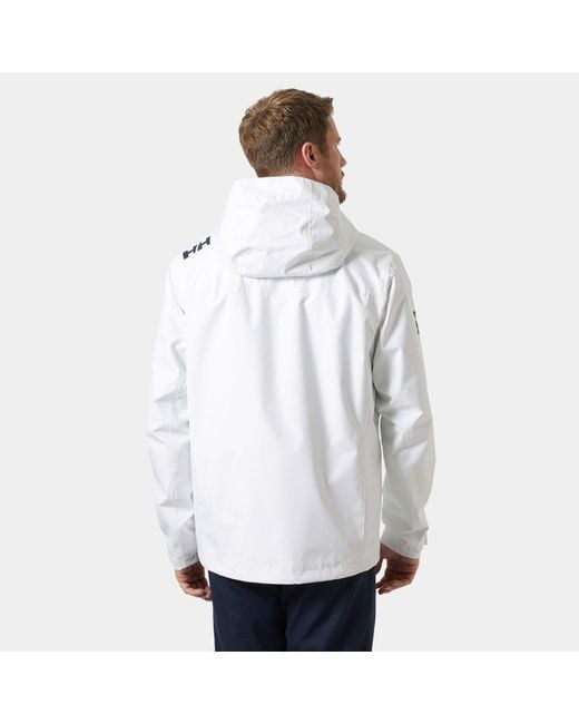 Helly Hansen White Crew Hooded Jacket 2.0 for men