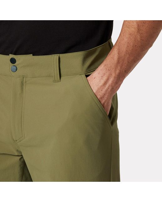Helly Hansen Green Brono Softshell Shorts for men
