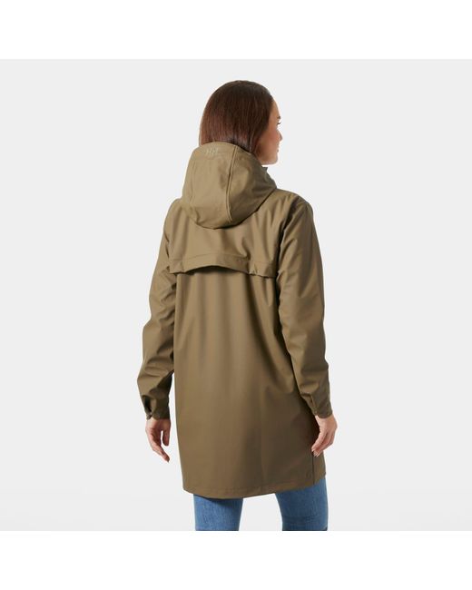 Moss Raincoat Mujer Helly Hansen de color Green