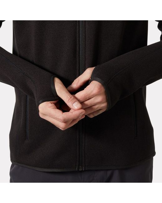 Helly Hansen Black Varde 2.0 Fleece Jacket for men