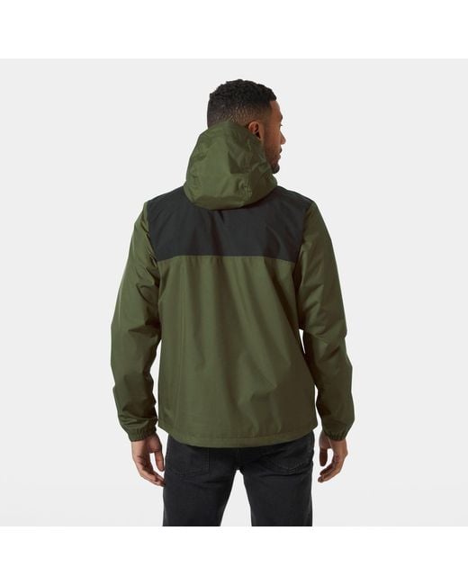 Helly Hansen Green Vancouver Rain Jacket for men
