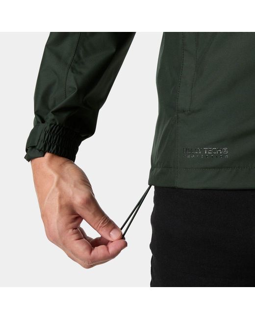 Helly Hansen Green Dubliner Shell Rain Jacket for men