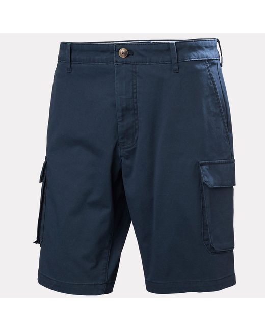 Helly Hansen Blue Bryggen Cargo Shorts for men