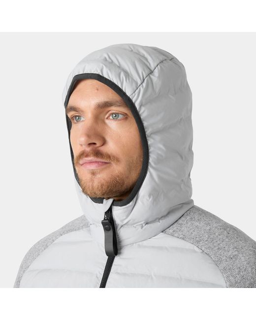 Helly Hansen Gray Skagen Hybrid Knit Insulator for men