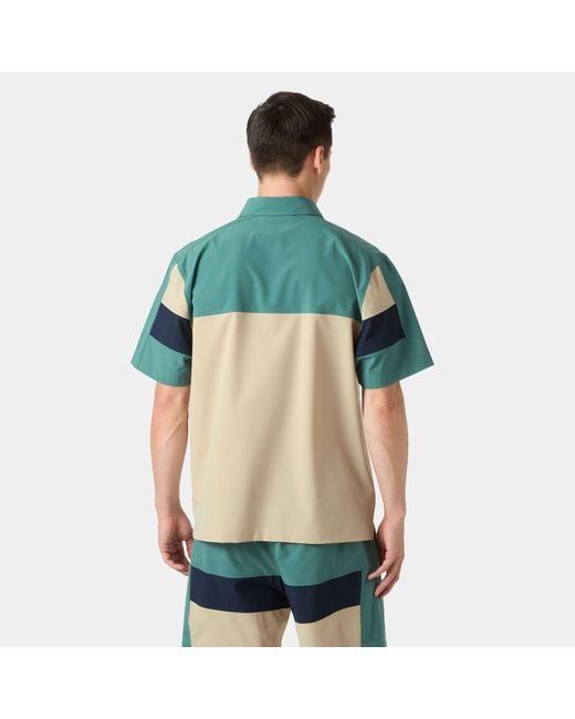 Levante Quick Dry Half-Zip Short Sleeve Verde di Helly Hansen in Green da Uomo