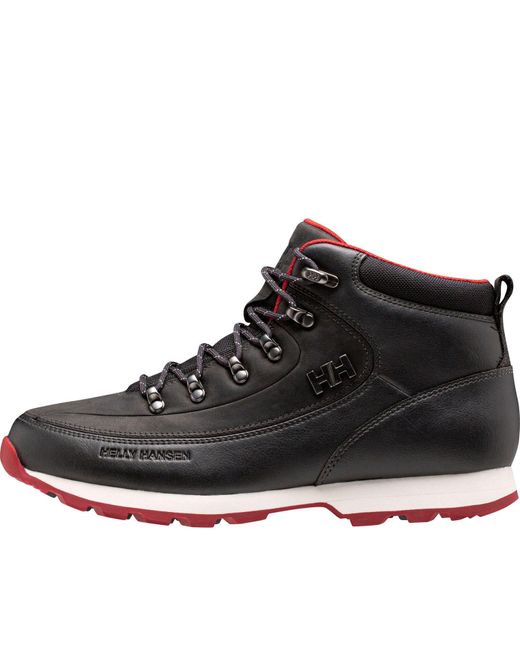 Helly Hansen The Forester Leather Winter Boots 10.5 in Black Red (Black ...