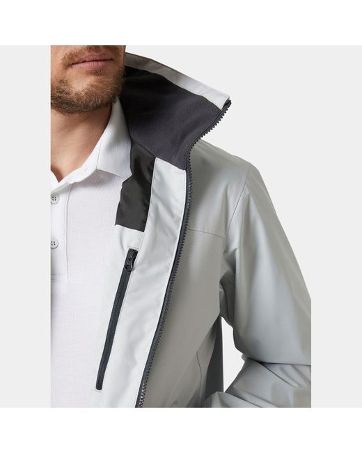 Helly Hansen Gray Crew Jacket 2.0 for men