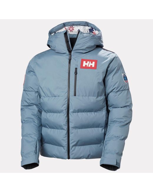 Helly Hansen Blue Kvitfjell Race Puffy Ski Jacket for men