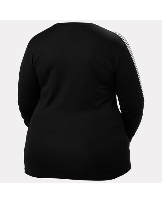 Helly Hansen Black Hh Lifa Crew Performance Base Layer