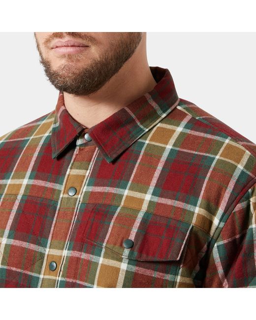 Helly Hansen Brown Isfjord Insulated Shacket for men