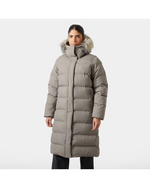 Helly Hansen Gray Aria Long Parka Damen