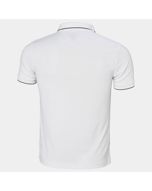 Helly Hansen White Kos Marine Quick-Dry Polo for men