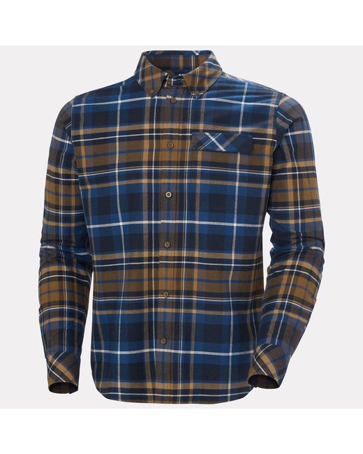 Helly Hansen Blue 'Classic Check Long Sleaves Flannel Shirt for men