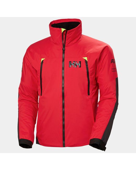 Helly Hansen Red Aegir H2Flow Midlayer Sailing Jacket