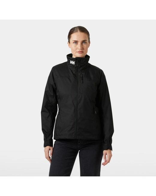 Helly Hansen Black Crew Hooded Pile Jacket