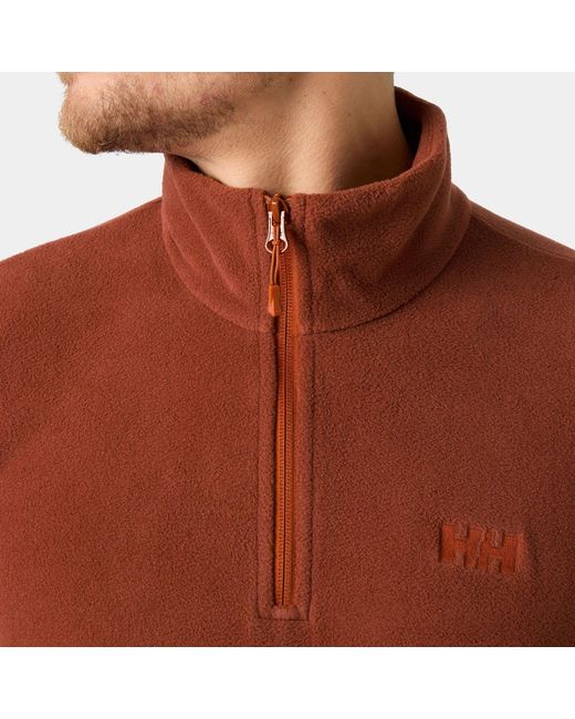 Helly Hansen Red Daybreaker Half-Zip Fleece for men