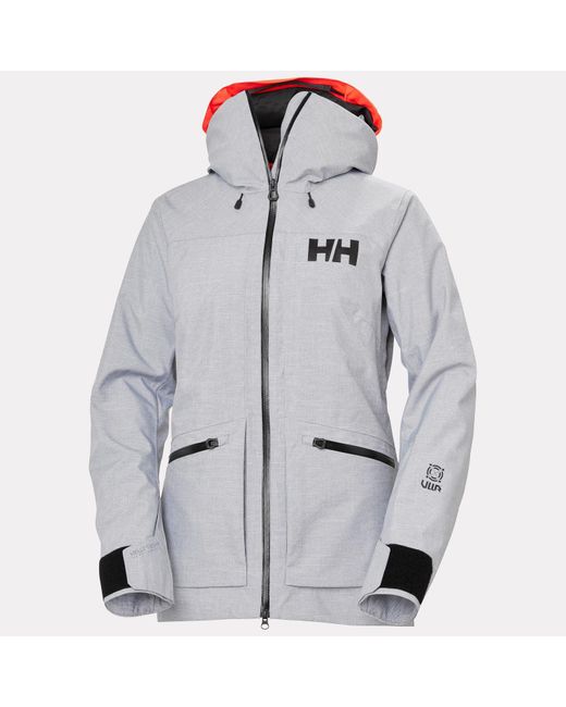 Helly Hansen Gray Powderqueen 3.0 Durable Ski Jacket