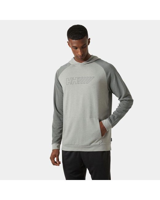 Helly Hansen Gray Lifa Tech Lite Pullover Hood 2.0 for men