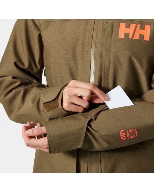 Helly Hansen Green Powderqueen 3.0 Durable Ski Jacket