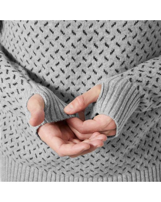 Arctic Ocean Icelander Wool Knit ½ Zip Felpa Grigio di Helly Hansen in Gray da Uomo