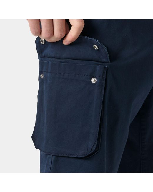 Helly Hansen Blue Bryggen Cargo Shorts for men