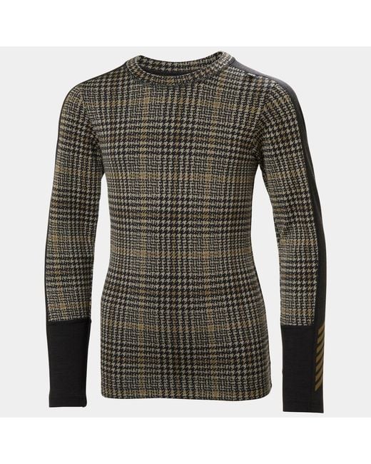 Helly Hansen Green Junior's Hh Graphic Lifa Merino Midweight Base Layer Set