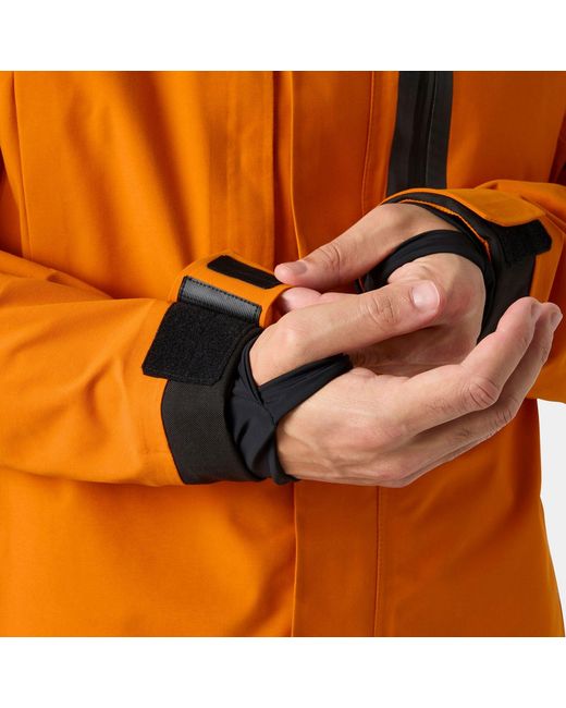 Helly Hansen Orange Sogn Patrol Shell Jacket for men