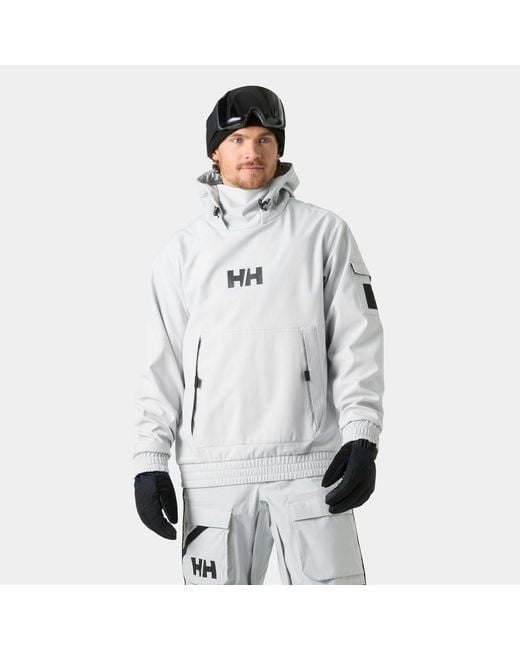 Helly Hansen Gray Ullr D Ridable Hoodie