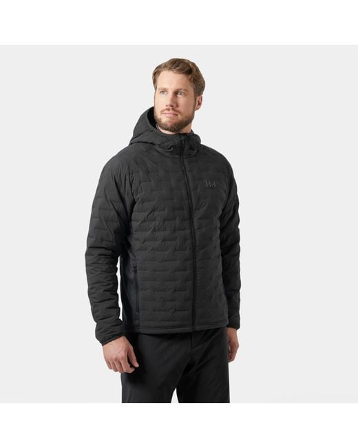 Helly Hansen Black Hp Hybrid Stretch Hooded Insulator for men